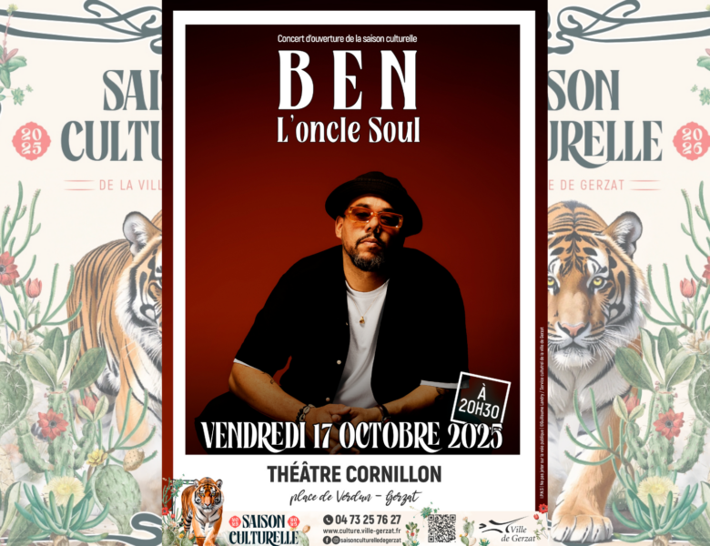 Ben l’Oncle Soul – Vendredi 17 octobre à 20 h 30 au Théâtre Cornillon