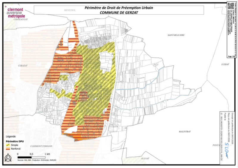 Publication du Droit de Préemption Urbain (DPU) de Clermont Auvergne Métropole