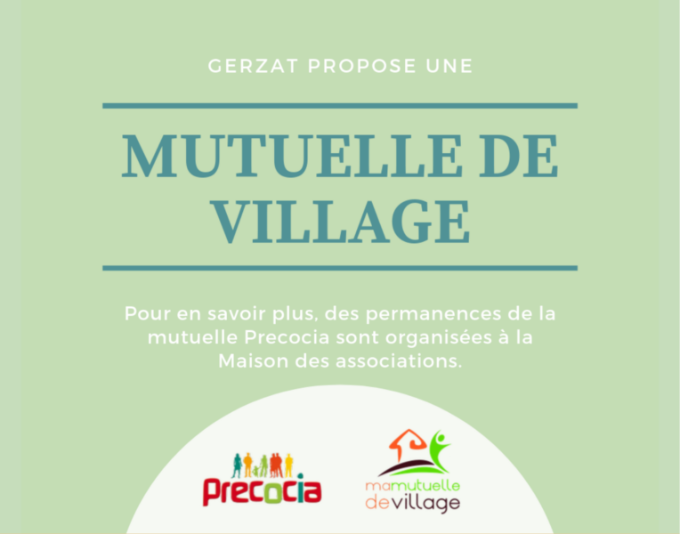 Ma mutuelle de village à Gerzat : nouvelles permanences ! – Prochaine permanence Lundi 26 Septembre de 14h à 16h30