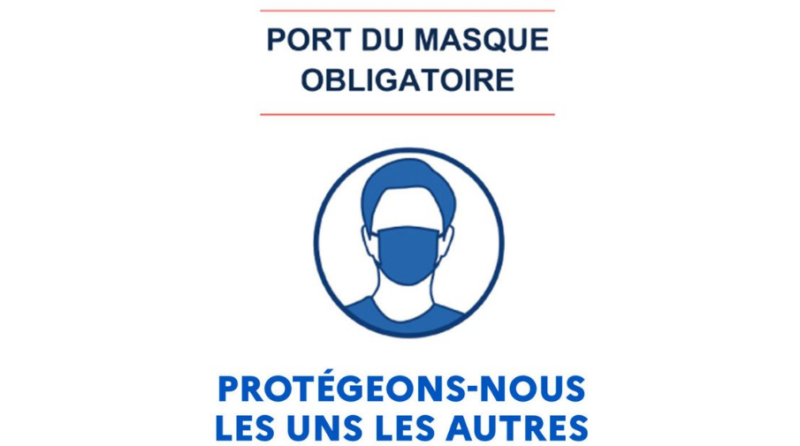 Port du masque obligatoire en centre-ville