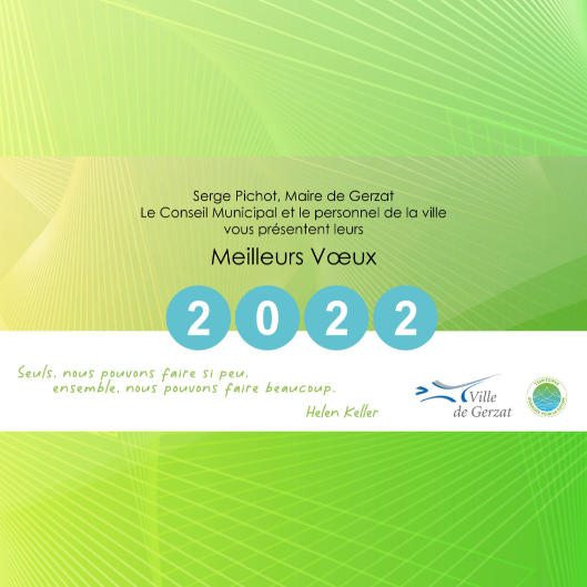 Meilleurs vœux pour 2022