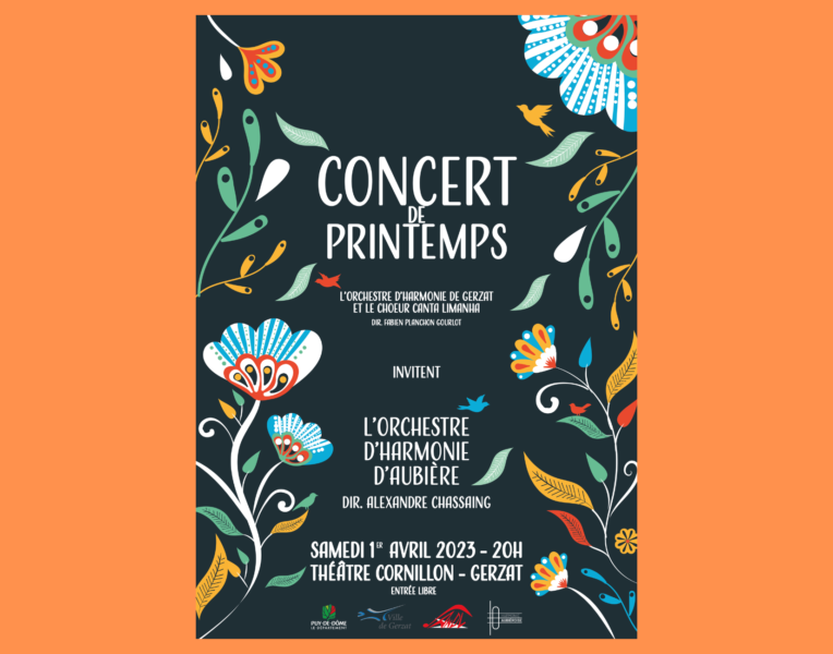 Concert de printemps de l’ANDL et de l’École Municipale de Musique – Samedi 1er avril 20h Théâtre Cornillon