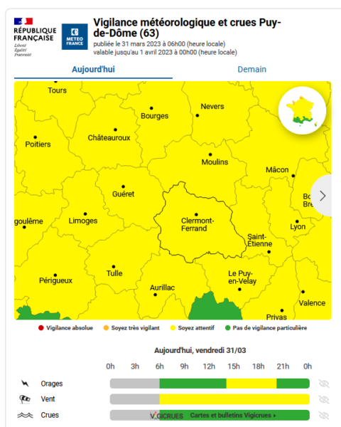 ALERTE MÉTÉO : Parcs fermés