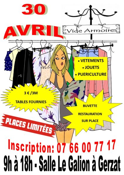 🧥🩱👙👕👠👡👞👢Vide armoire Le Galion