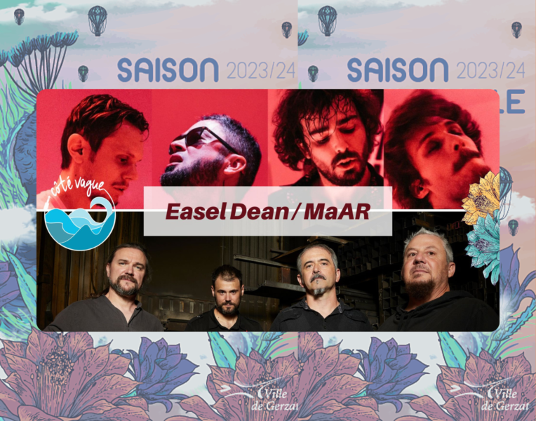 Concert Côté Vague – Easel Dean (Rock metal) + MaAR (Metal atmosphérique) – Mercredi 18 octobre à 18h30 à la Vague
