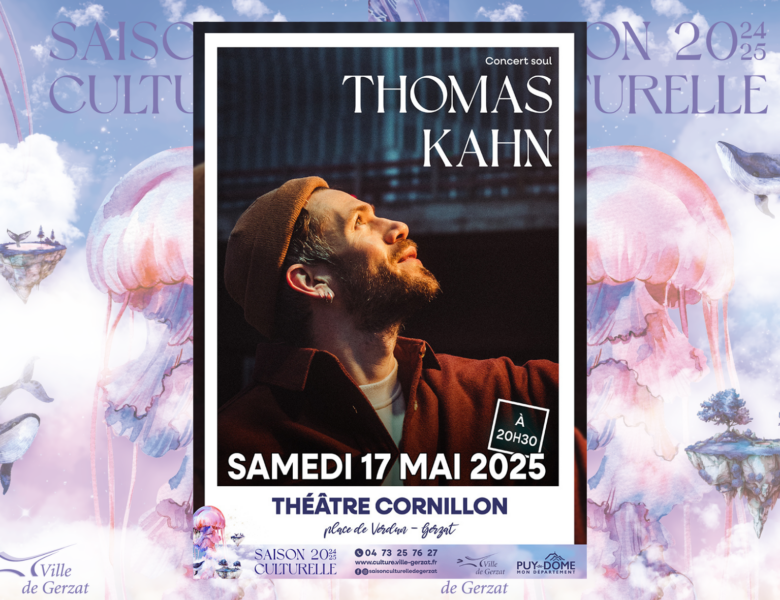 ‍Thomas Kahn – Concert Soul – Samedi 17 mai à 20h30 au Théâtre Cornillon
