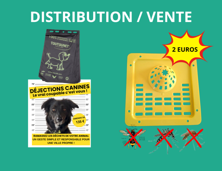 Propreté canine / Lutte contre les frelons asiatiques et moustiques tigres – Distribution gratuite de sacs + grilles sélectives en mairie – Prochaine permanence : mardi 5 mai de 18 h à 19 h