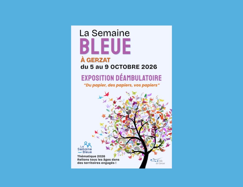 La semaine bleue à Gerzat – Du lundi 5 au vendredi 9 octobre 2026