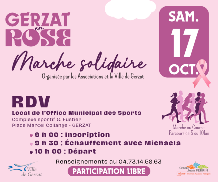 Marche Rose – Marchez pour la lutte contre le cancer !